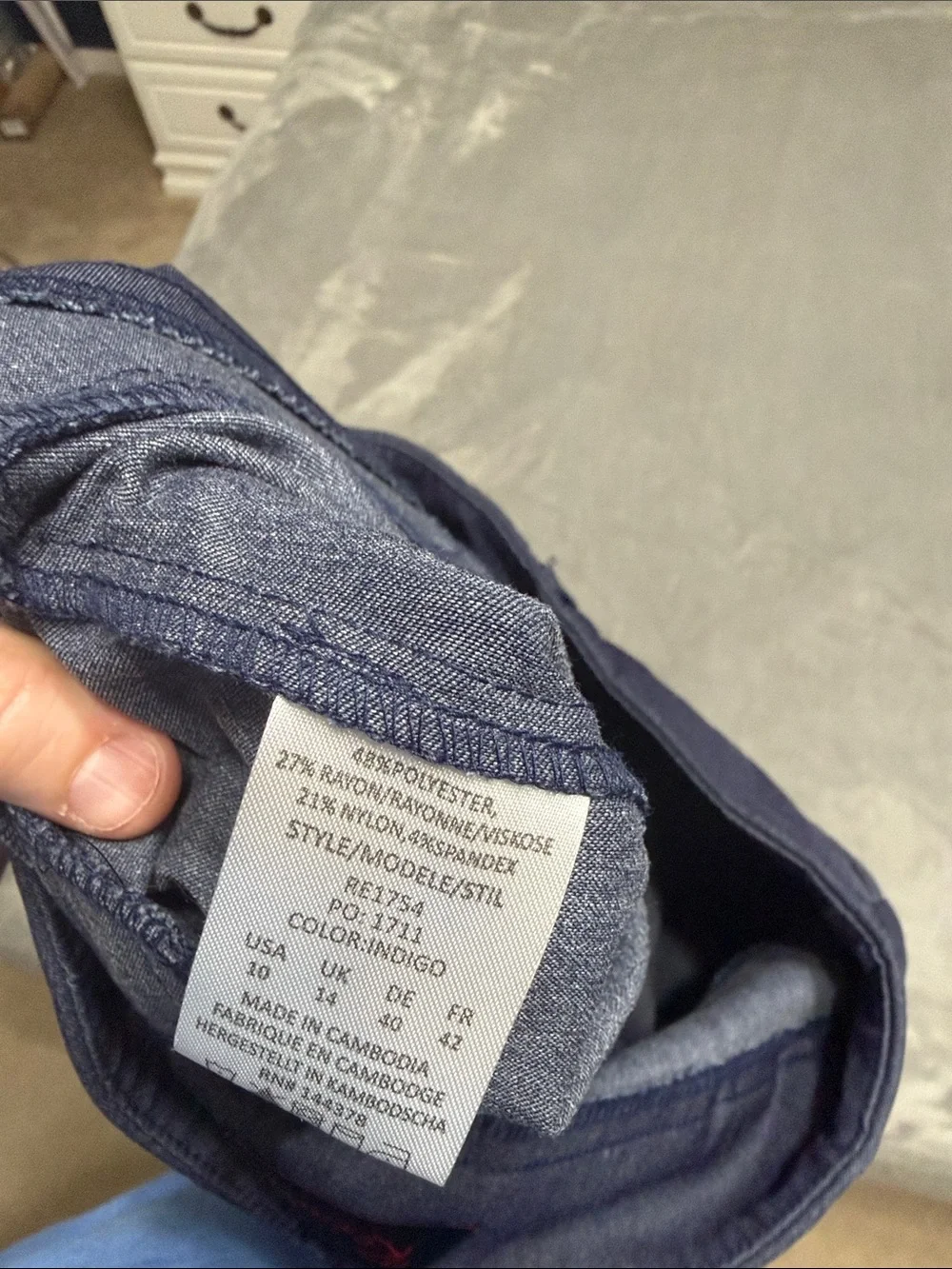 Women's Navy Straight/Wide-Leg Trousers item 72513
